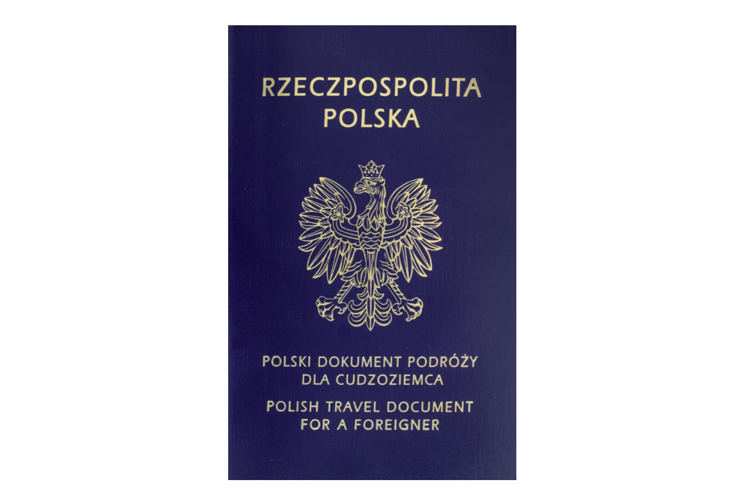 Cover of Polish travel document