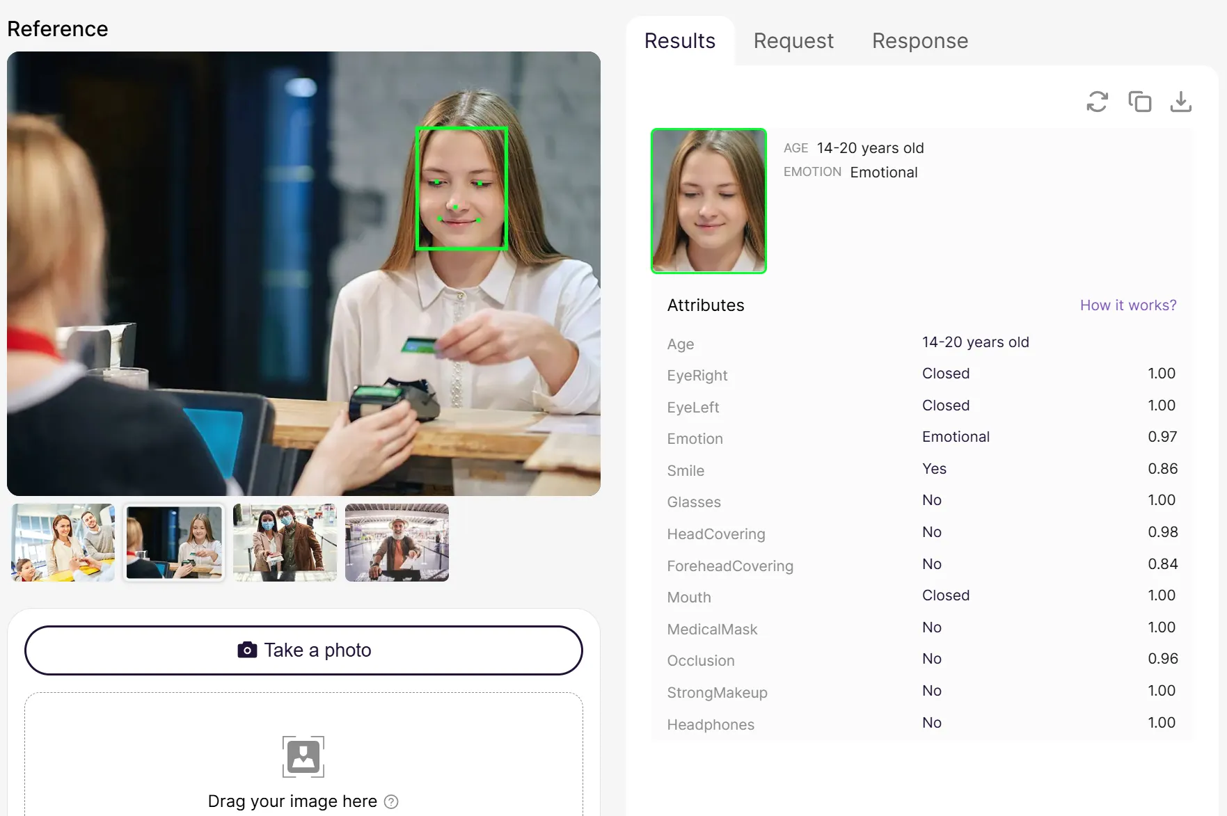 Regula Face SDK Web age estimation