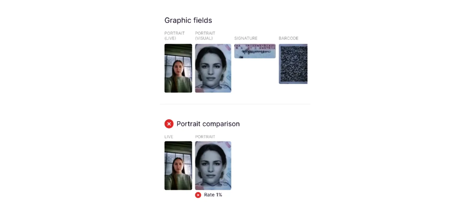 Regula Face SDK Web face matching