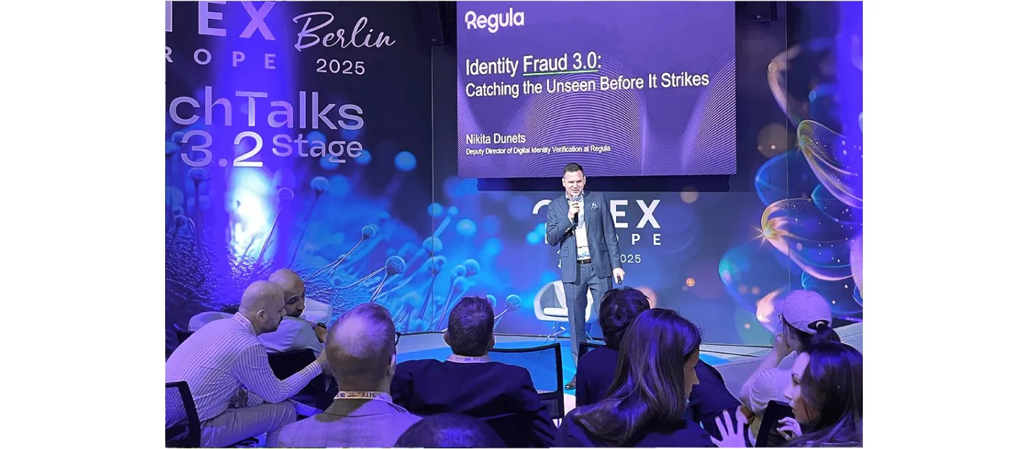 Photo of Regula’s talk at GITEX EUROPE