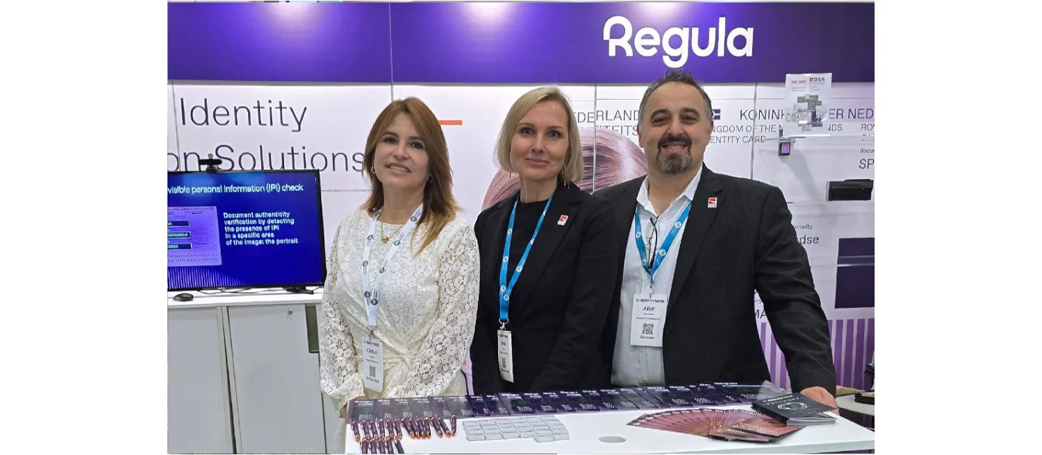 Photo of Regula’s booth at Identity Week America