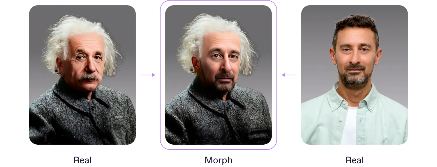 An example of a morphed photo