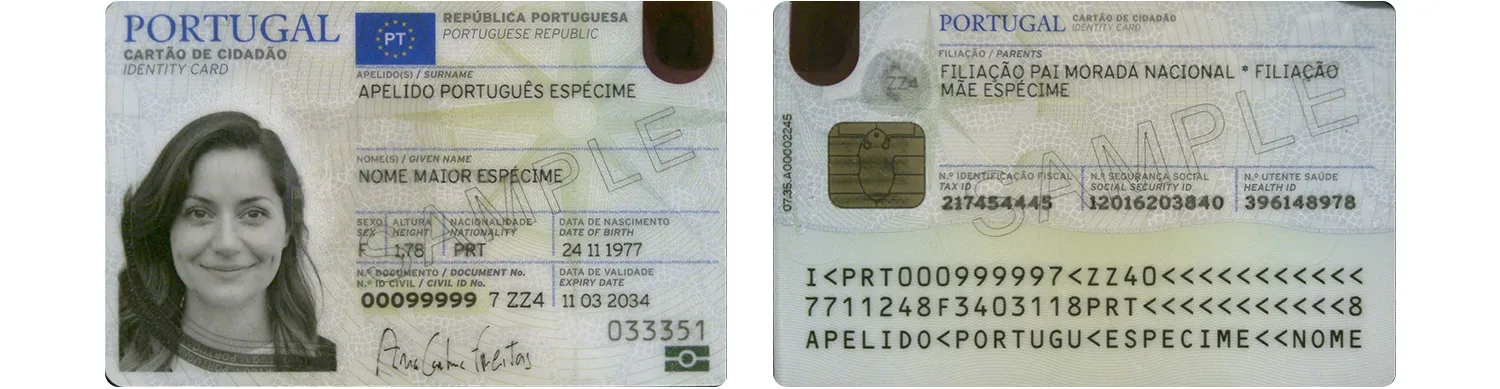 Portuguese ID card from 2024