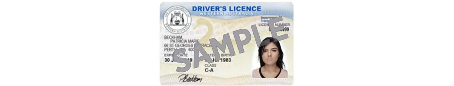 Western Australia driver’s license