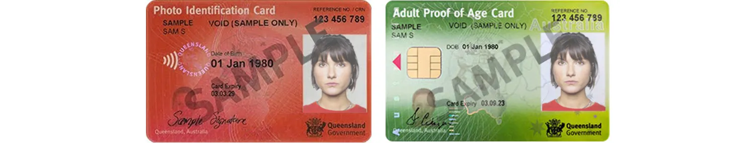 Queensland’s photo identification card and adult proof of age card—examples of an ID card in Australia