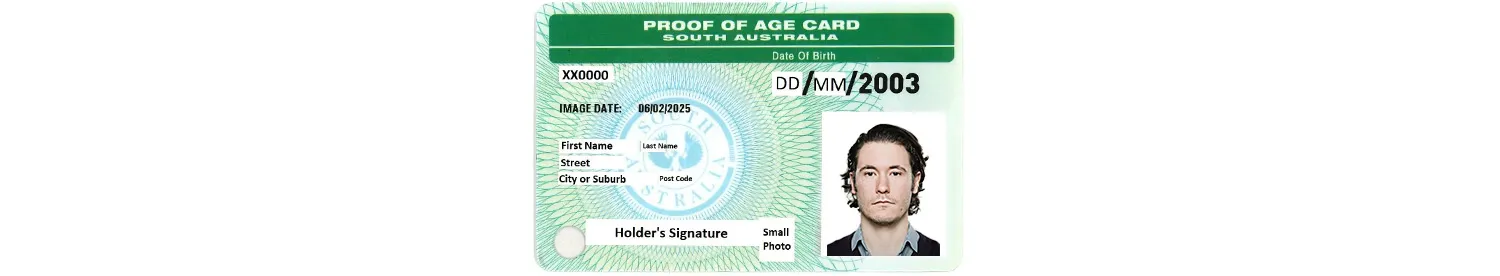 South Australia’s proof of age card