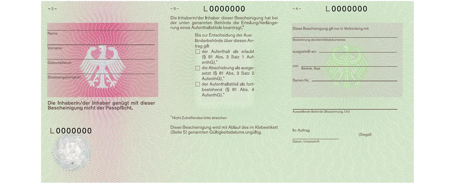 German Emergency Travel Document