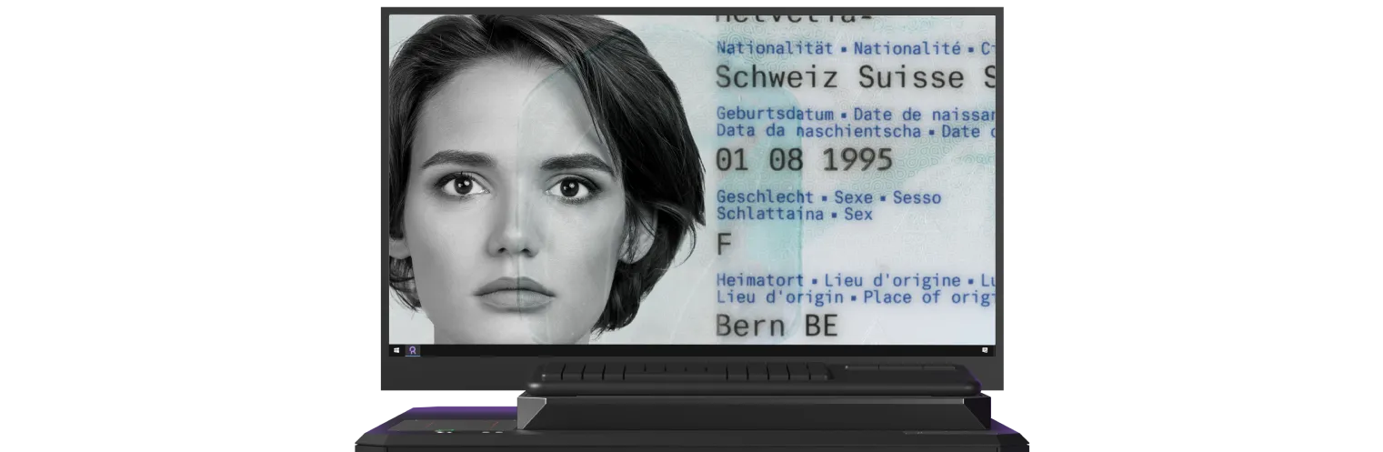 Passport being scanned with the High-Resolution Scanner Regula 8880
