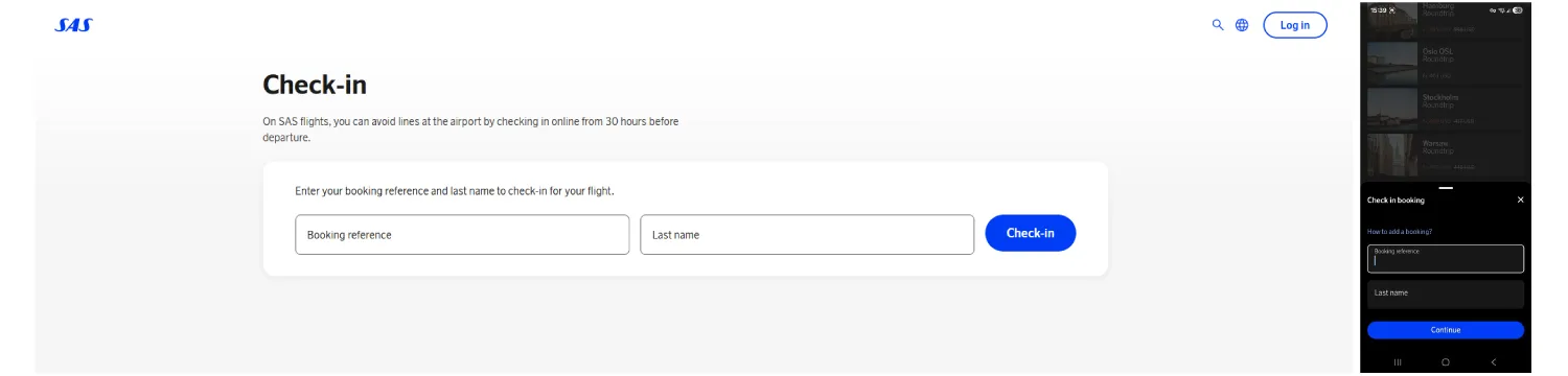 Check-in options in SAS