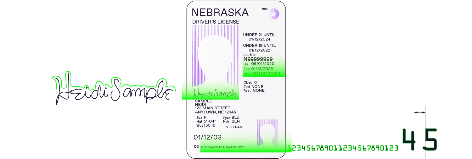 OCR checks the validity of ID data