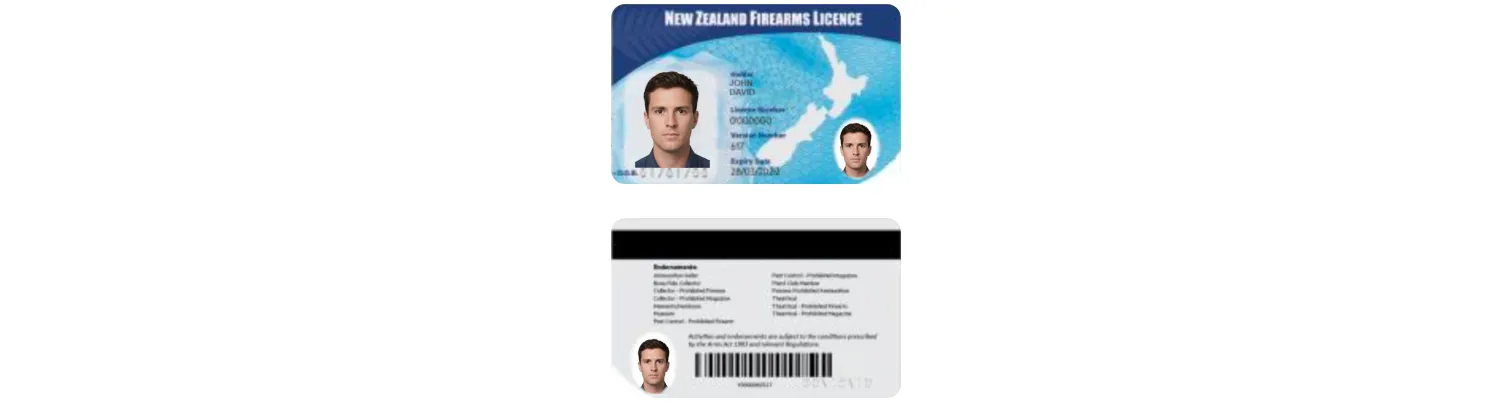 New Zealand firearms license issued from 2021