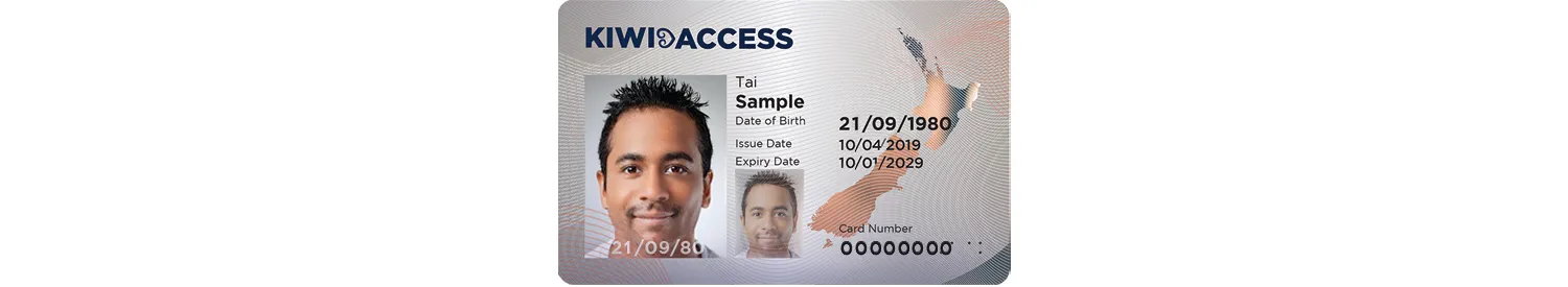 Kiwi access card — New Zealand national ID card