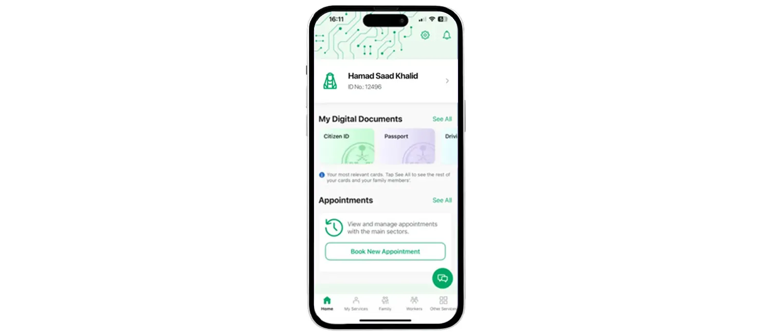 Saudi Arabia digital ID app