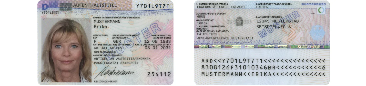German residence card