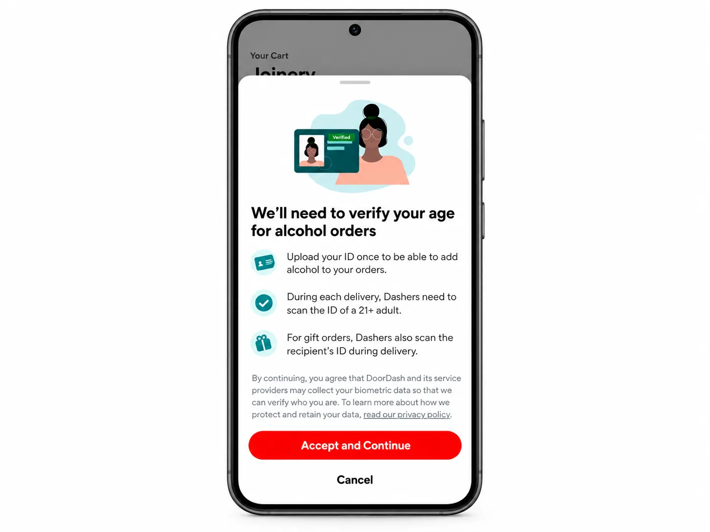 Doordash customer identity verification