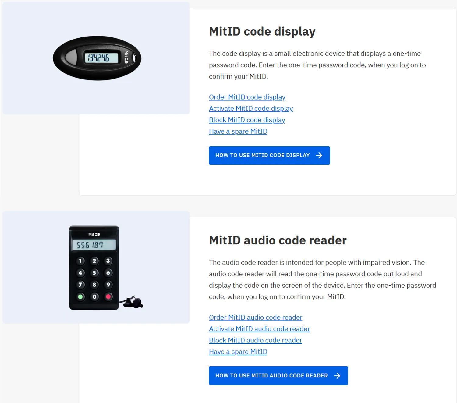 MitID hardware supplements