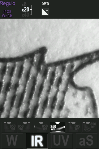 Infrared oblique 850 nm, 20x