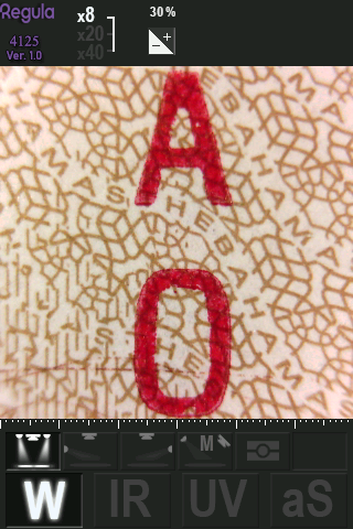 White incident, 8x. Letterpress