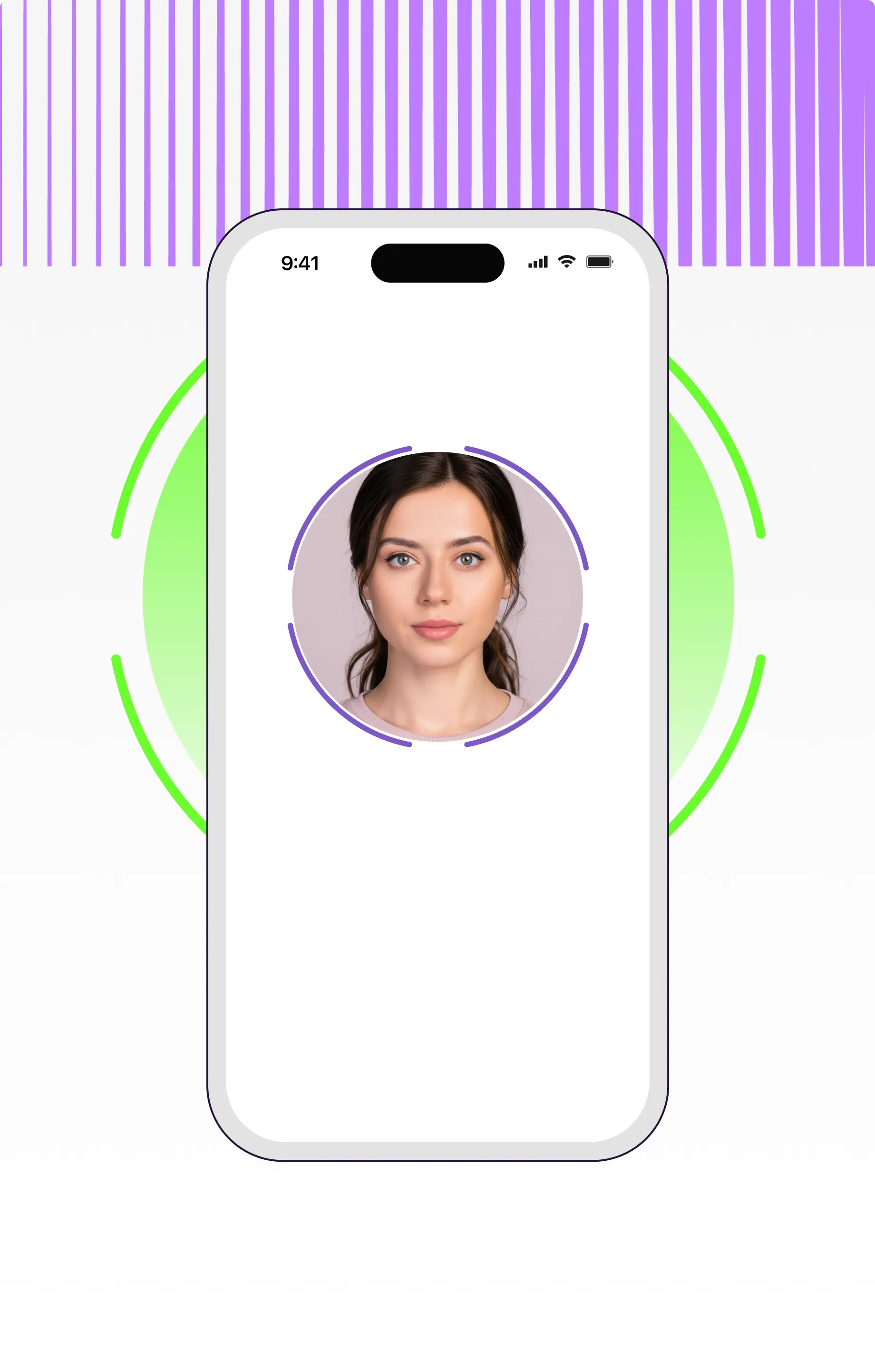 Biometric check confirms the person matches the document